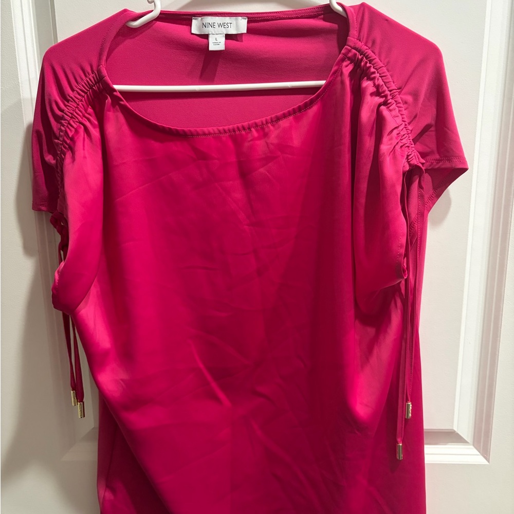 Nine West Fuchsia Blouse